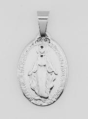 Médaille Miraculeuse en Inox 22mm - Prière en Français