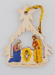 Suspension de Noël Nativité - Étable