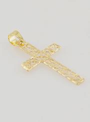 Pendentif Croix Ajourée en Or 9ct - 25mm