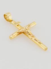 Pendentif Croix du Christ en or 9cts - 25mm