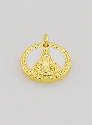 Médaille Vierge Marie Miraculeuse en Nacre - 15mm