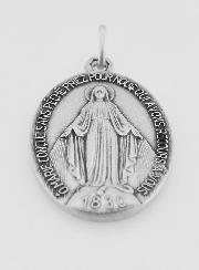 Grande Médaille Miraculeuse en Argent Massif - 33mm