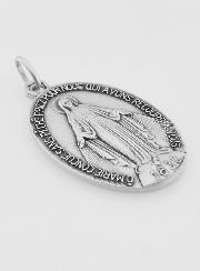 Grande Médaille Miraculeuse en Argent Massif - 33mm