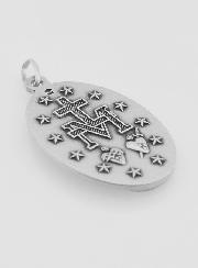 Grande Médaille Miraculeuse en Argent Massif - 33mm