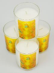 Lot de 4 Bougies Veilleuses Fête de la Toussaint