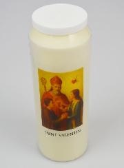 Bougie de Neuvaine à Saint Valentin