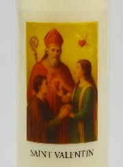 Bougie de Neuvaine à Saint Valentin