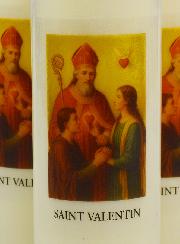 Lot de 3 Bougies de Neuvaine à Saint Valentin