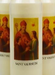 Lot de 6 Bougies de Neuvaine à Saint Valentin