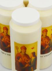 Lot de 6 Bougies de Neuvaine à Saint Valentin