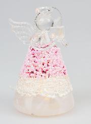 Lot de 6 Anges de Noël Lumineux - 8cm