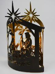 Lampe de Noël Nativité Cabane - Sainte Nuit