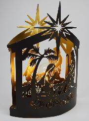 Lampe de Noël Nativité Cabane - Sainte Nuit