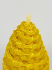 Bougie Cône Cire d'Abeille 100% Naturelle - 5cm