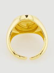 Chevalière Ex Voto en Laiton Doré Réglable