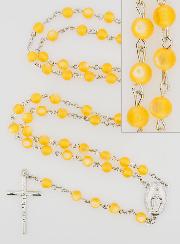 Chapelet Médaille Miraculeuse - Ambre