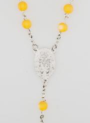 Chapelet Médaille Miraculeuse - Ambre