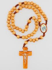 Chapelet Vierge Miraculeuse Grains en Bois