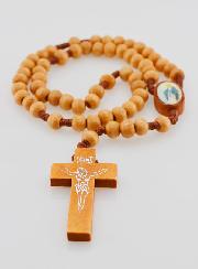 Chapelet Vierge Miraculeuse Grains en Bois