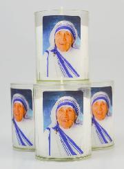 Lot de 4 Bougies Veilleuses Sainte Mère Teresa