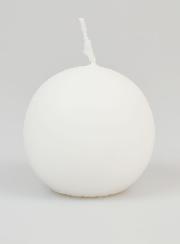 Bougie Boule de Décoration 60mm - Blanc
