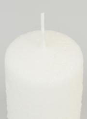 Bougie de Noël Effet Enneigé - 10cm