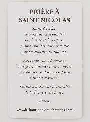 Carte de Prière à Saint Nicolas