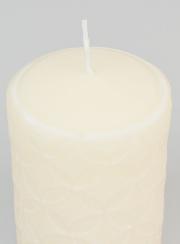 Bougie de Décoration Effet Céramique - Ivoire