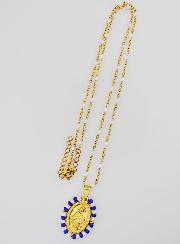 Collier Religieux Perlé & Médaille Miraculeuse Marinière