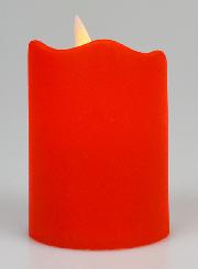 Bougie Veilleuse à Piles - Rouge