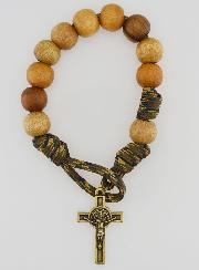 Bracelet Dizainier Gros Grains & Croix de Saint Benoit