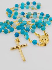 Chapelet Vierge Miraculeuse en Agate