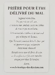 Carte de Prière Pour Être Délivré du Mal