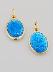 Médaille Miraculeuse en Argent Doré & Émail - 17mm