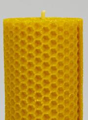 Bougie de Décoration 100% Cire d'Abeille - 10x5cm