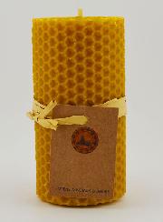 Bougie Cire d'Abeille 100% Naturelle - 10x5cm