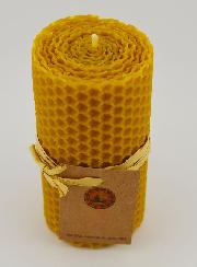 Bougie Cire d'Abeille 100% Naturelle - 10x5cm
