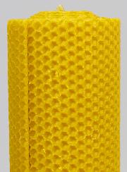 Bougie de Décoration 100% Cire d'Abeille - 15x6cm