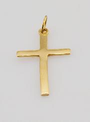 Pendentif Croix en Inox Doré - 26mm