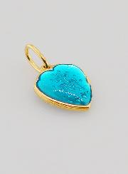 Médaille Miraculeuse Bleue en Forme de Coeur - 10mm