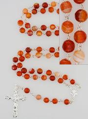 Chapelet Vierge Miraculeuse Argent  925 & Cornaline