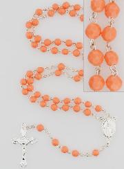 Chapelet Vierge Miraculeuse Argent 925 & Corail