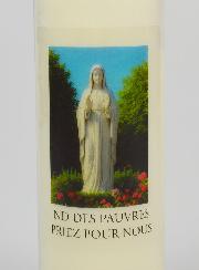 Bougie de Neuvaine à Notre Dame des Pauvres