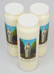 Lot de 3 Bougies de Neuvaine Notre Dame des Pauvres