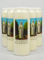 Lot de 6 Bougies de Neuvaine Notre Dame des Pauvres