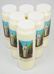 Lot de 6 Bougies de Neuvaine Notre Dame des Pauvres