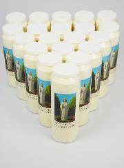 Lot de 20 Bougies de Neuvaine Notre Dame des Pauvres