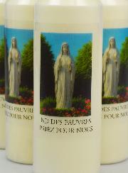 Lot de 20 Bougies de Neuvaine Notre Dame des Pauvres