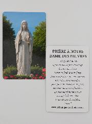 Carte de Prière à Notre Dame des Pauvres