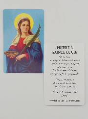 Carte de Prière à Sainte Lucie